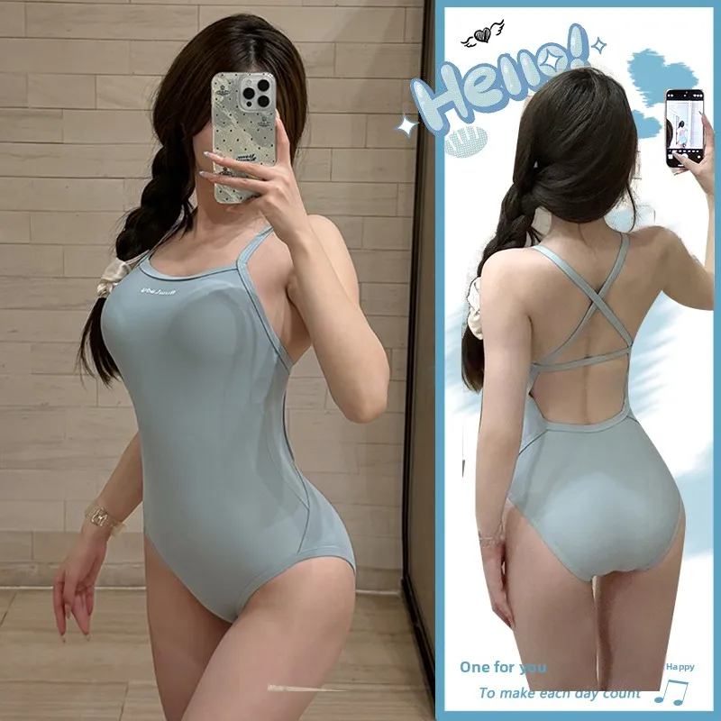 Professional Speed Suit Swimsuit Women's One-Piece Slimming 2024 New Gymnastic Swimming Costume Girls Training Suit