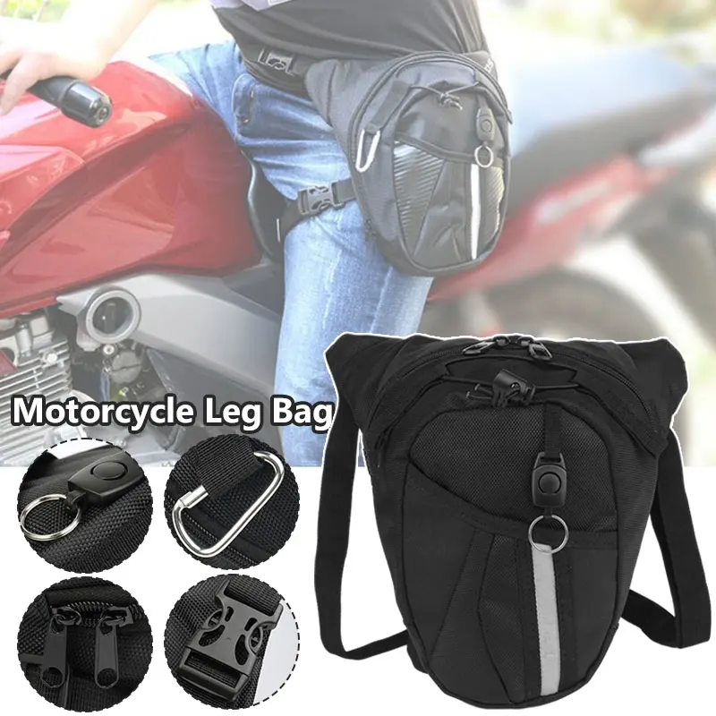 

Men Motorcycle Waist Leg Bag Riding Waterproof Waist Bag Mountaineering Leg Bag for Outdoor Carrying Tools Phones