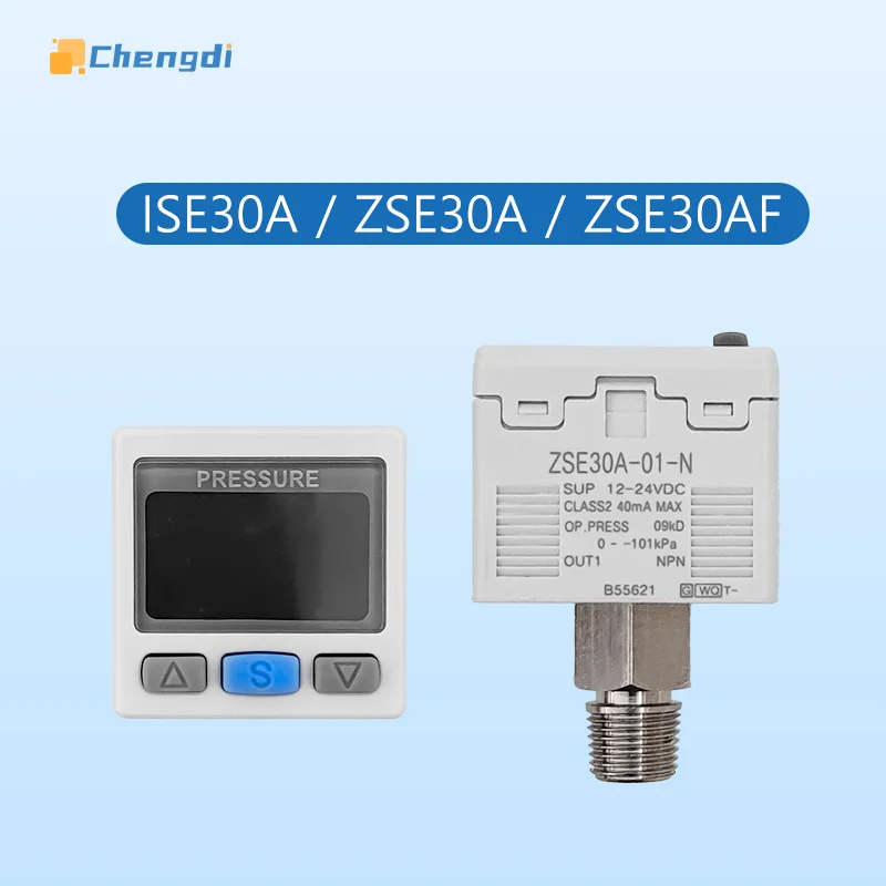 ZSE30AF ISE30A Digital Display Pressure Switch RS485 MODBUS RTU Vacuum pressure gauge SMC Type NPN/PNP Output manometer