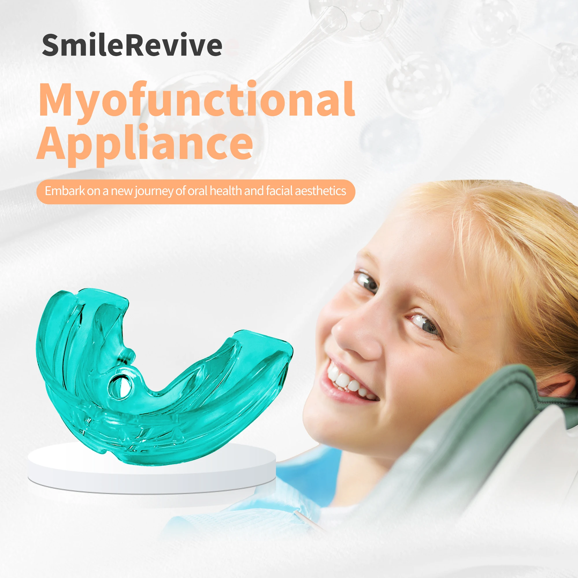 

SmileRevive Myofunctional Appliance Mixed Dentition Class III (for 7-10 years old) overjet over 2.5 mm
