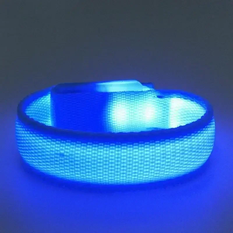 

Light Adjustable Bracele Night Running Climing Strap Safety Bright Band Party Glow-in-the-dark Props Luminous Bracelet Nylon