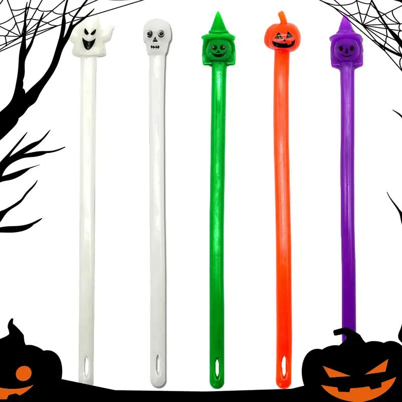 

Fidget String 5X Halloween Ghost Sensory Noodles Party Favors Stress Relief Toys Stretch Toys For Kids Adults