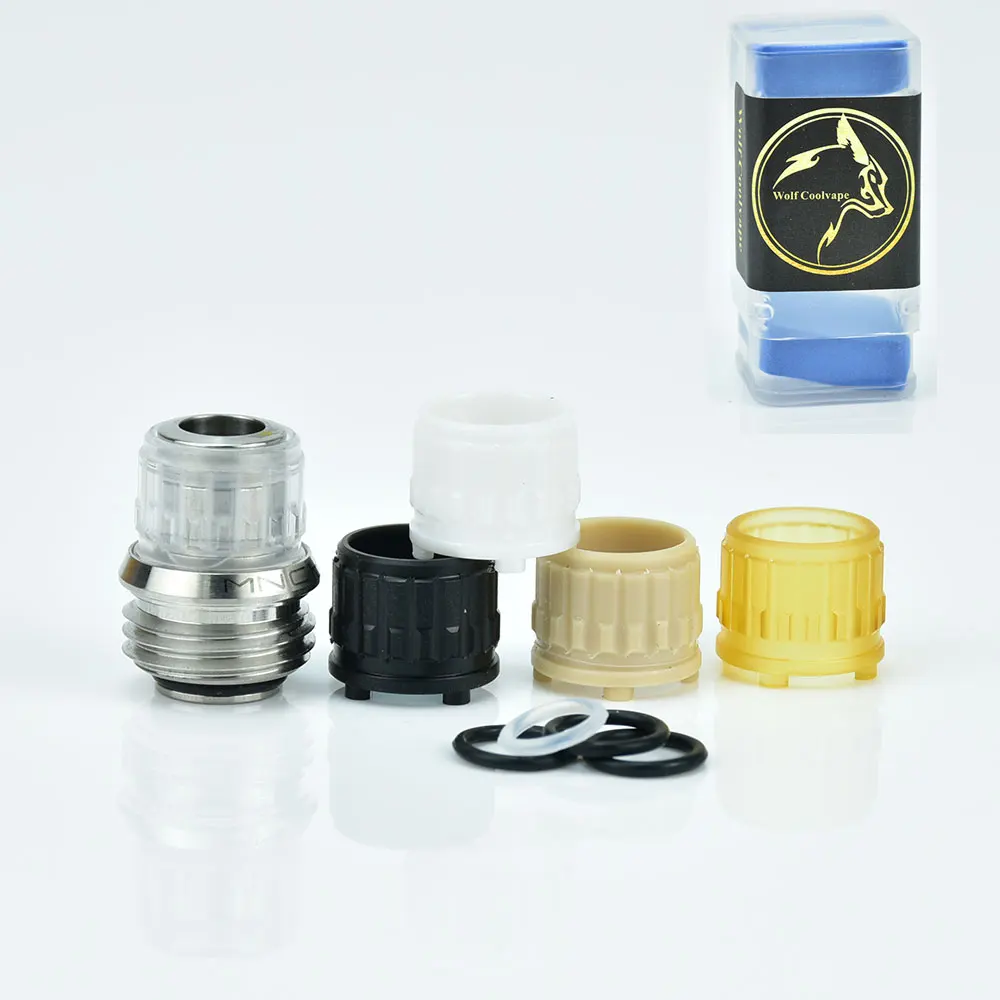 wolfcoolvape Monarchy MNCH Knob Style Drip Tip for BB / Billet / Boro AIO Box Mod