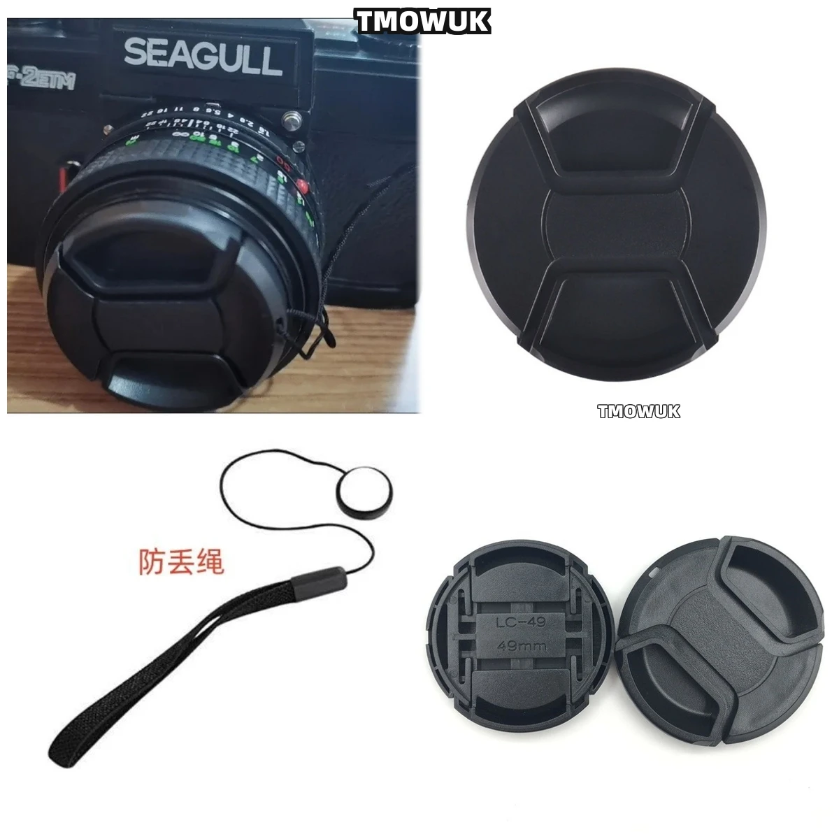 

For OLYMPUS PEN E-PM12345678910 E-M1 510 OM E-620 Camera Lens Cap Protective Cover Center Pinch Snap-on 49mm 52 55 58 62 67 72