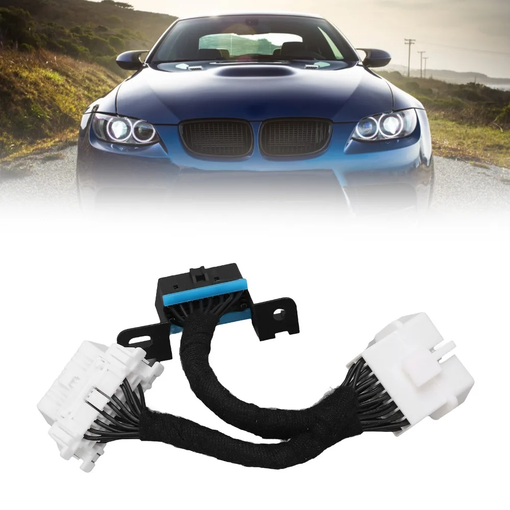 16Pin OBD2 Splitter Cable ABS 0.15m OBD2 Y Cable Universal Car Diagnostic Cable
