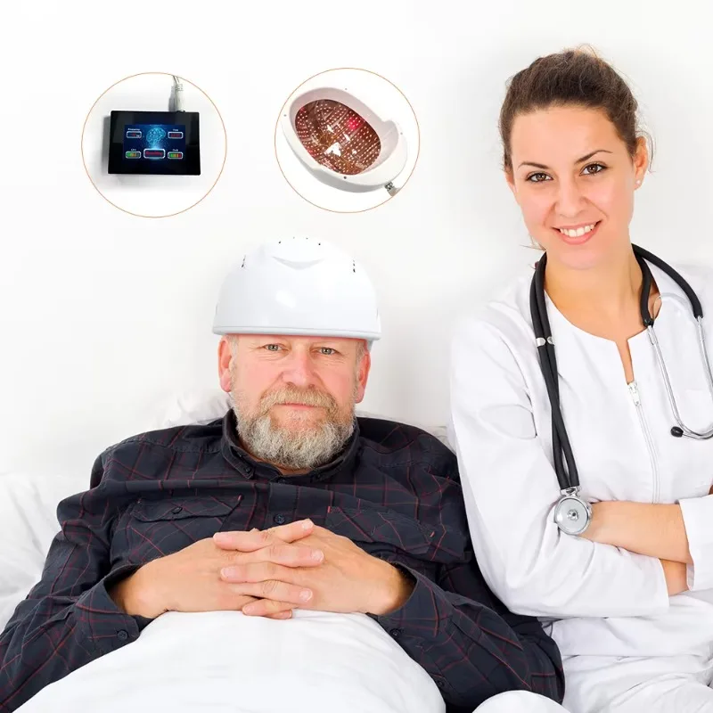 RTMS Brain Neuron Stimulation Device 810nm PBM Brain Health Care Smart Control Infrared Light Therapy for Autism