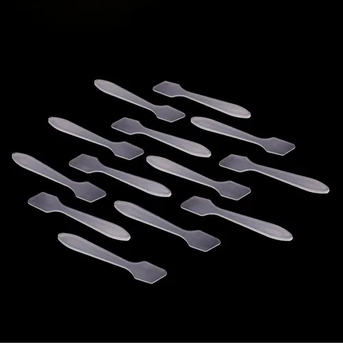 Imagen 2 del producto Espátulas de crema facial desechables de 100 piezas, cucharas de punta de máscara de maquillaje de 8 cm, espátulas de máscara cosmética esmeriladas