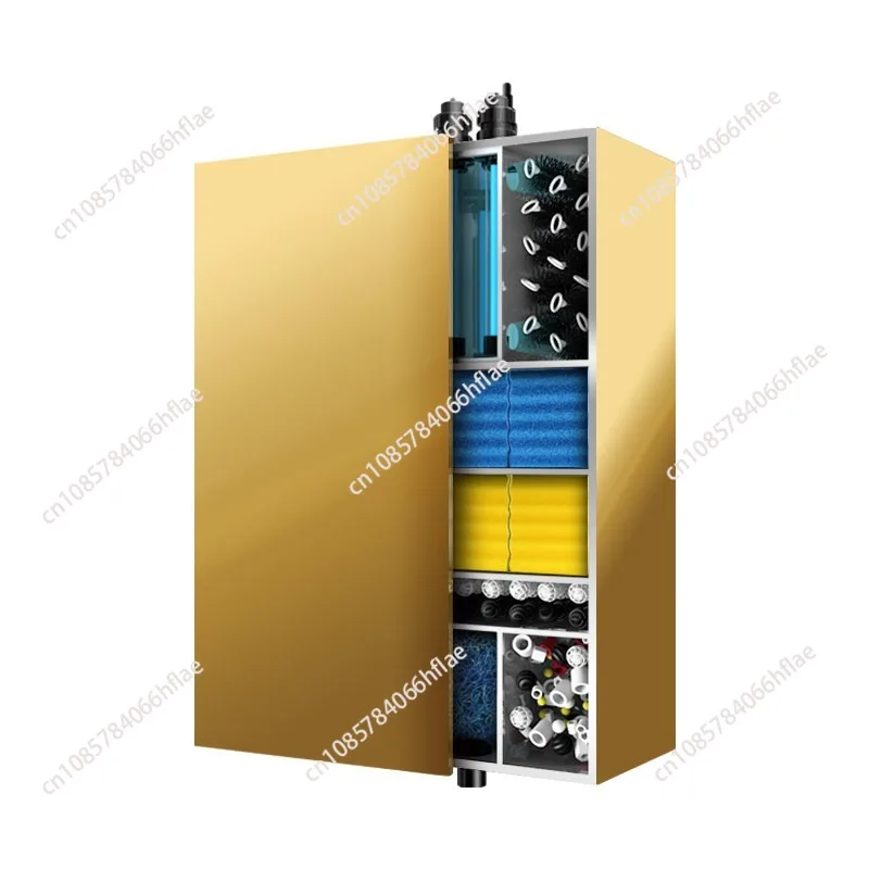 Large Fish Pond Filter Water Circulation Filtration Equipment System for Koi Pond Water Purification