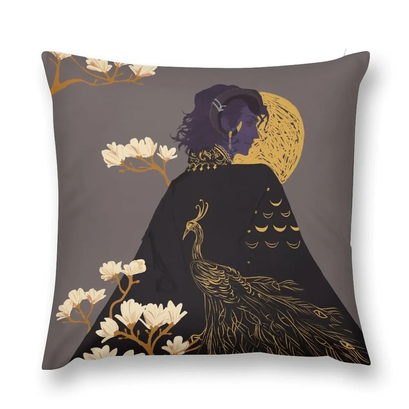 Mollymauk 01 Throw Pillow pillow cover luxury pillow pillowcase