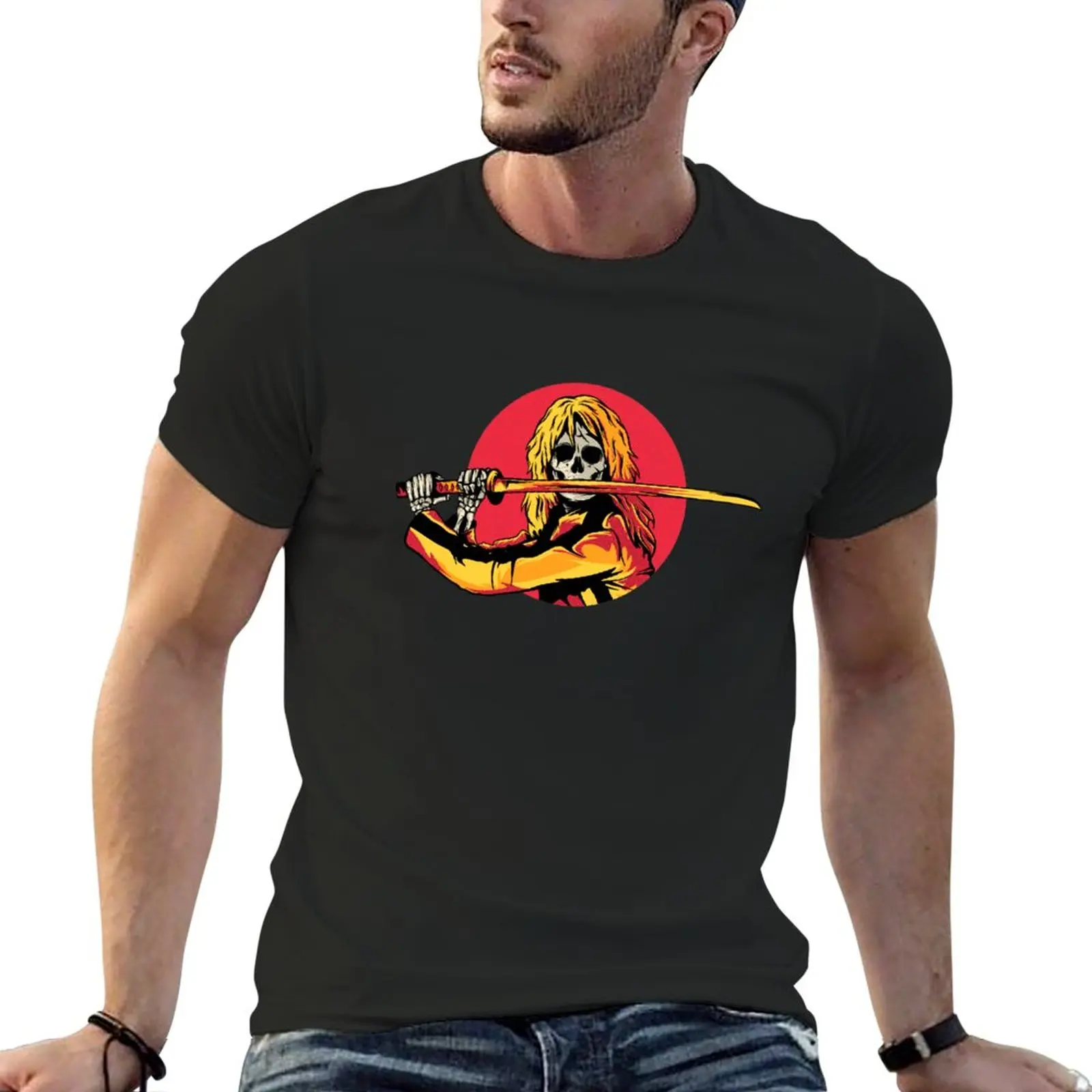 

New Kill bill T-Shirt summer tops quick-drying t-shirt plain t shirts men