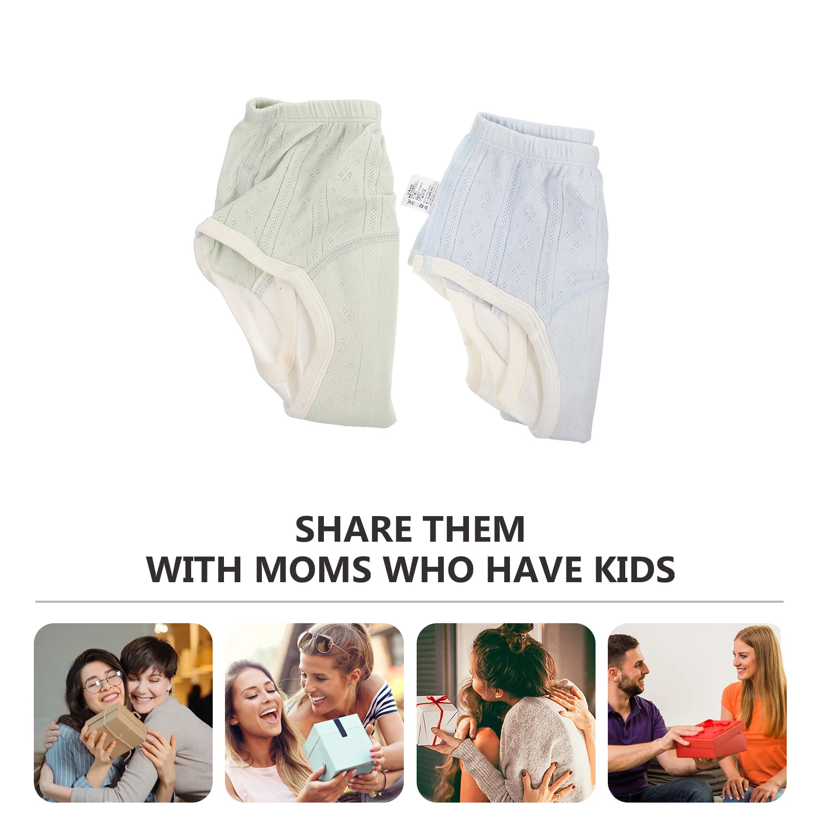 2개입 아기용 면 훈련용 팬티 패드 통기성 유아용 배변 훈련 팬츠 세탁 가능 재사용 가능 남아 여아용