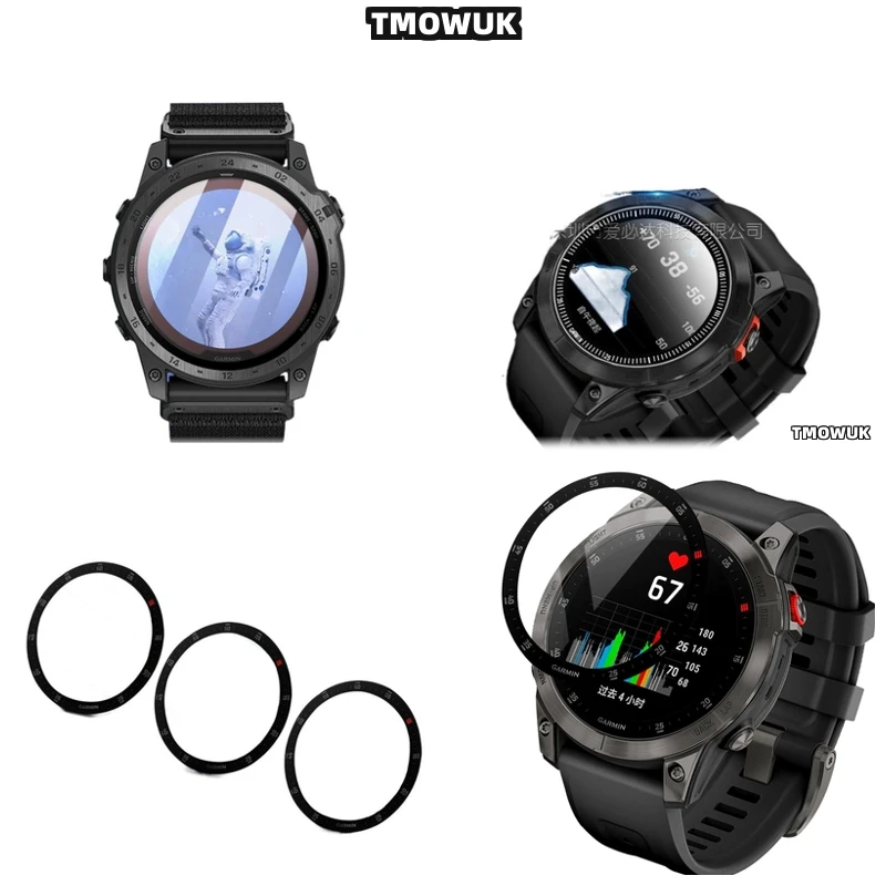 

For Garmin Fenix 6 7 8 7X 6X 7S 47mm 51mm - Anti-Scratch PMMA Soft Screen Protector - 3D Curved Full Cover