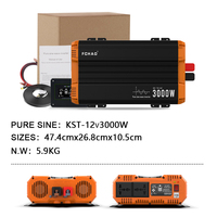 FCHAO Pure sine wave inverter 12v 220vhome RV car portable 1500W24v48v inverter European Australian standard socket power-saving