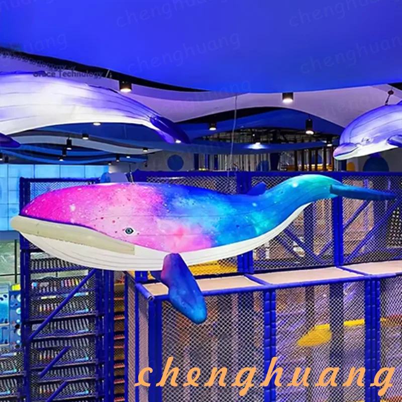 

Надувная цветная рыба с воздуходувкой, наружный квадрат и реквизит для украшения торгового центра, можно повесить