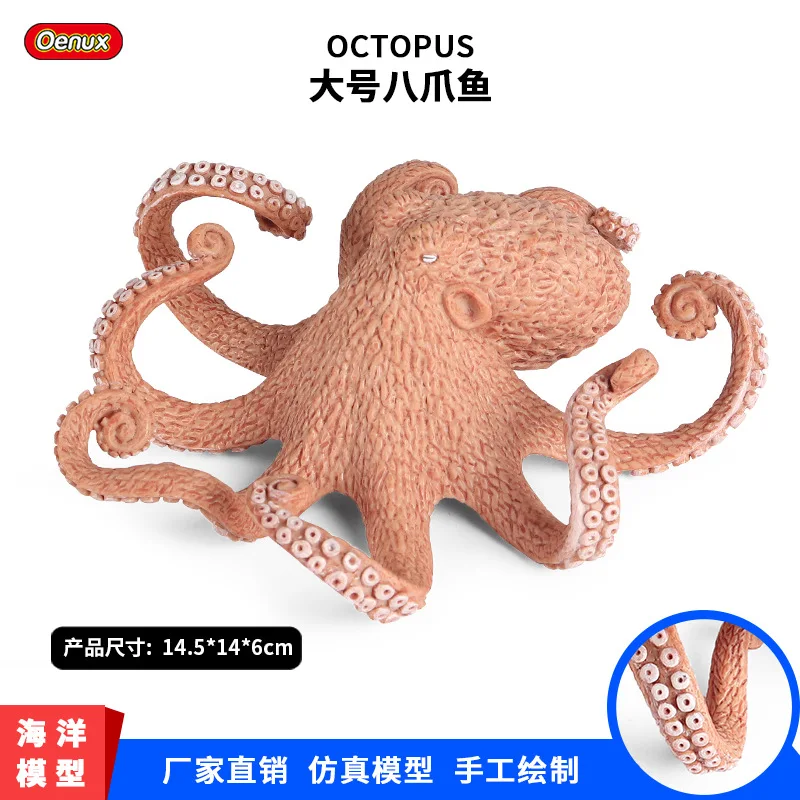 Simulation of solid marine animal model children's cognitive toys Octopus squid octopus ornaments