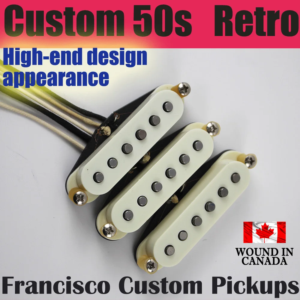 ST Electric Guitar Pickups  50S  Hand-made Alnico V SSS Porcelain Steel High-quality Copper Wire Winding Process