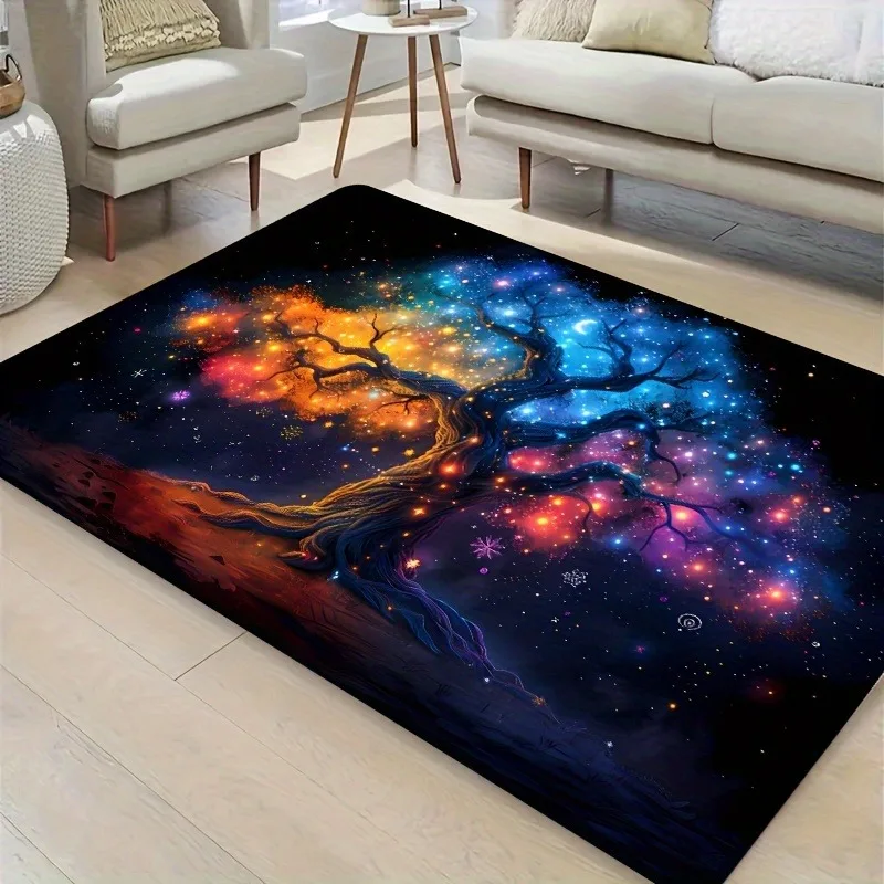 

1PC Energy Tree Pattern Kitchen Rugs Non-Slip Home Door Mats Pop design Bathroom Rug Bath Mat Carpet for Home Sink Laundry Decor
