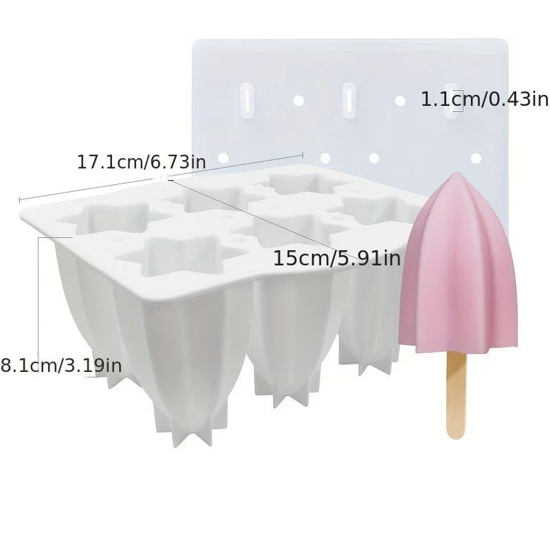 1 قطعة ، قالب المصاصة ، قالب المصاصة الإبداعية ، قالب المصاصة السيليكون ، قالب الآيس كريم ، صندوق مكعبات الثلج ، قالب المصاصة المنزلية ، آمنة
