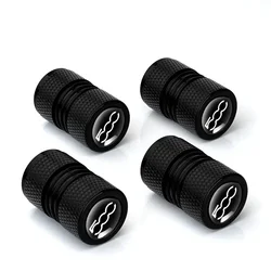 4Pcs/lot Car Tire Wheel Valve Caps Tyre Rim Stem Covers For Fiat 500 500C 500X Punto Abarth Stilo Palio Bravo Doblo Accessories