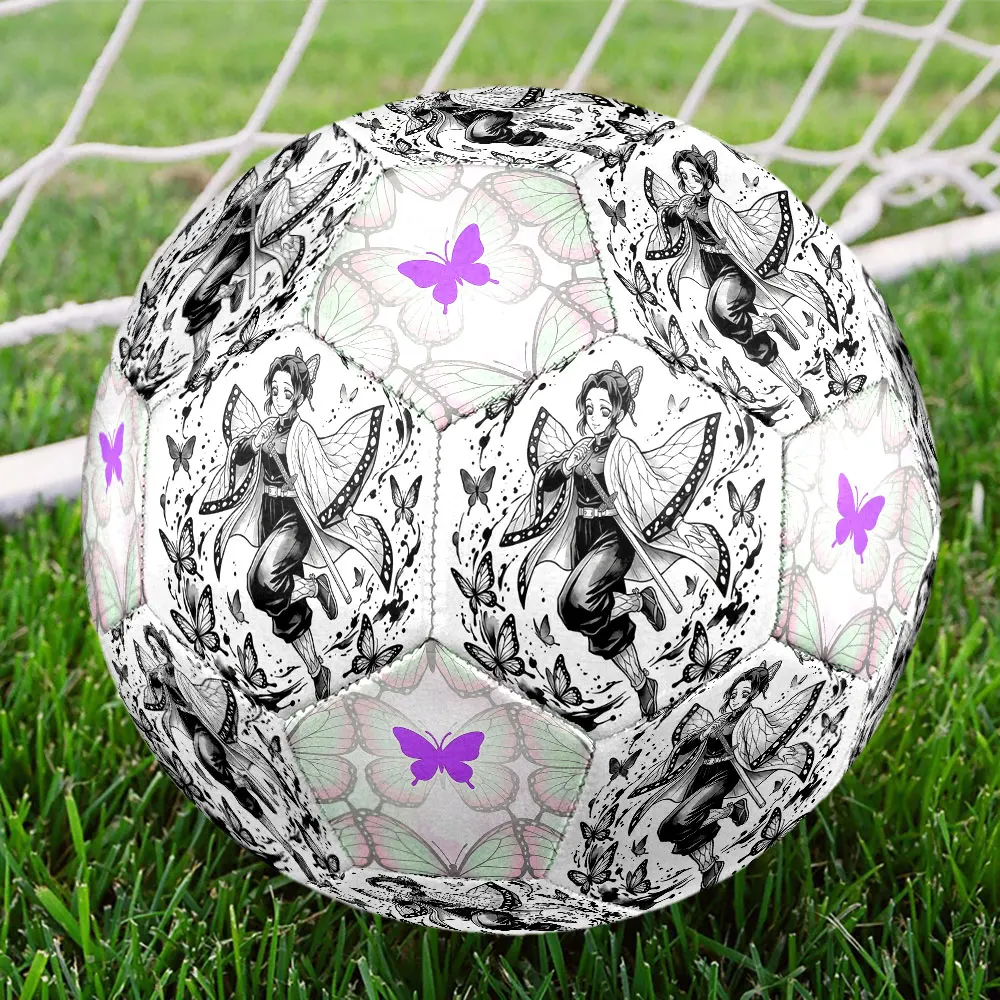 Balón de fútbol Demon Slayer Kimetsu no Yaiba, tamaño 5, balón de juego, entrenamiento de equipo, regalo de vacaciones, HE38, 1 ud.