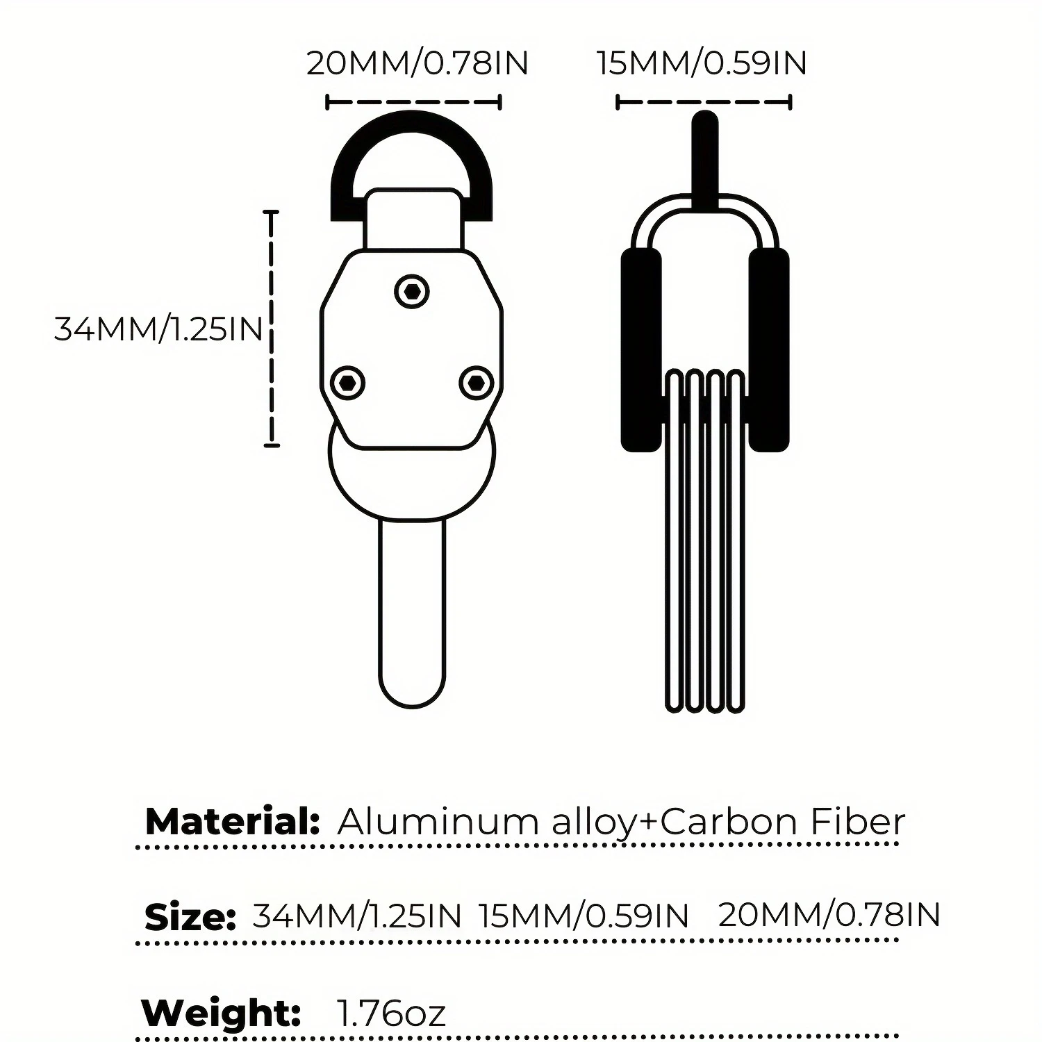 EDC مفتاح صغير منظم حامل سلسلة المفاتيح إرفاق مفتاح السيارة فوب مفاتيح حامل سبائك الألومنيوم مفتاح حامل ألياف الكربون مفتاح القضية