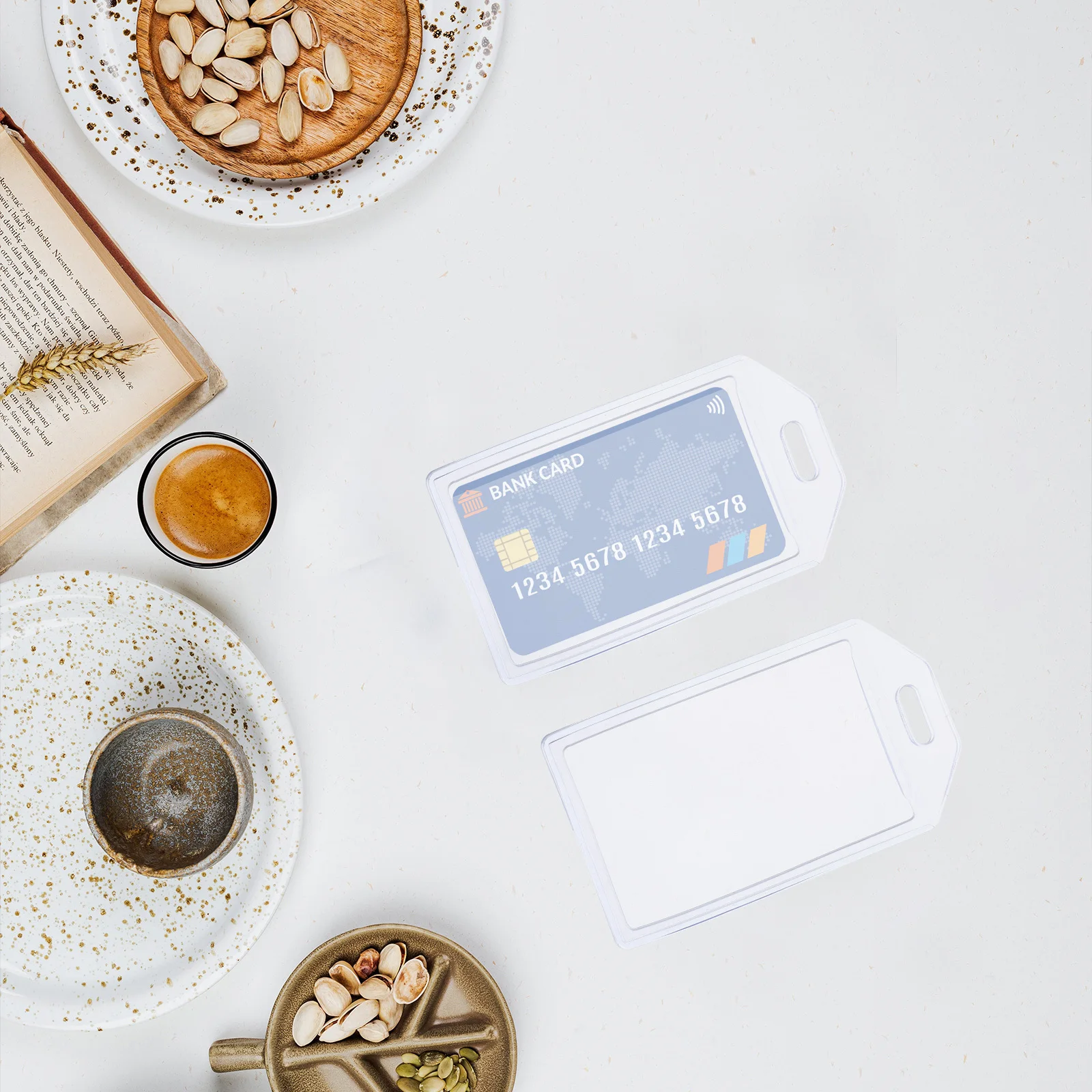 علامات تعريف الأمتعة الشفافة المقاومة للماء 10 قطع حامل شارة الاسم البلاستيكية لملحقات ملصقات العمل أثناء السفر #3