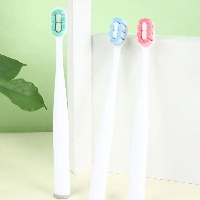 Wide Head Million Soft Bristle Adults Toothbrush Colorful Bristles Pregnant Women With Ultra-fine Soft Fur Toothbrush Travel Set