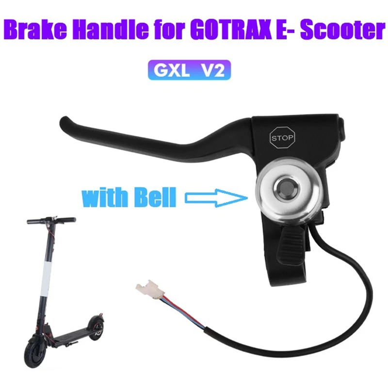 

1 PCS Brake Handle With Bell Folding Scooter Brake Handle Black For GOTRAX Electric Scooter Accessories