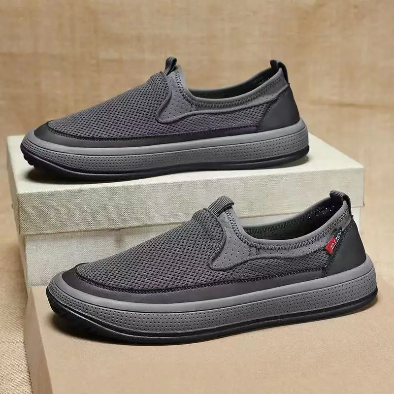 

Spring New Lightweight and Breathable Sports Mesh Shoes for Men's Casual Single Shoes, Lightweight and Breathable Cloth Shoes