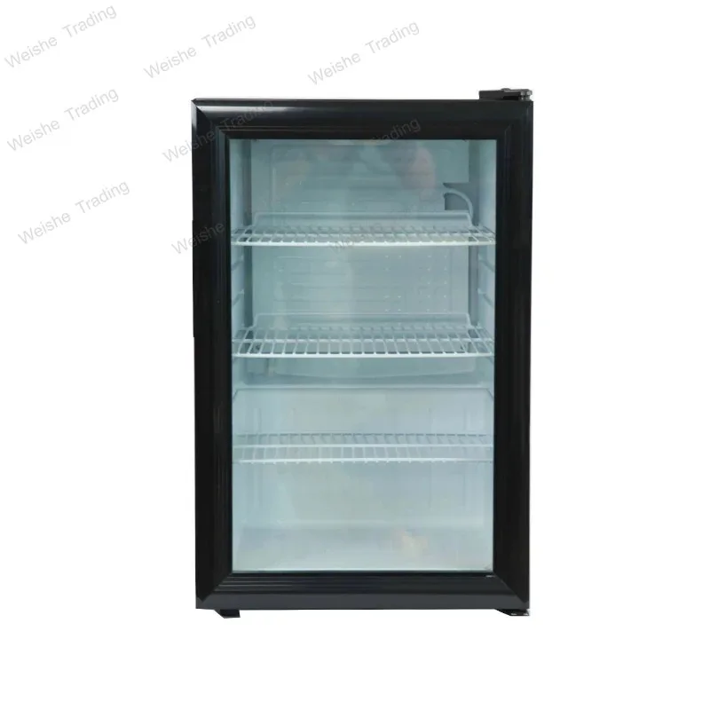 Mini 70L Fridge Refrigerator Glass Door Cooler 3