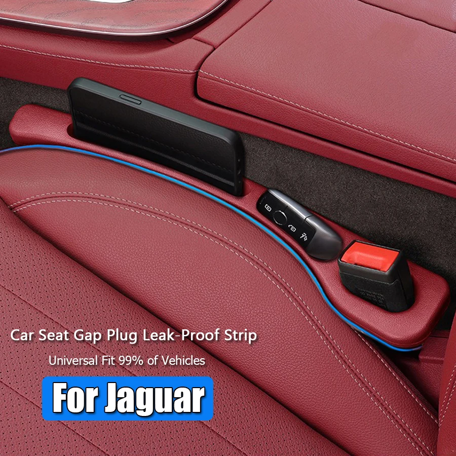 1pcs Car Seat Leak-proof Gap Side Seam Storage Filler Strip For Jaguar XF XFR X250 X260 XJ X351 X350 XK X150 X100 accessories