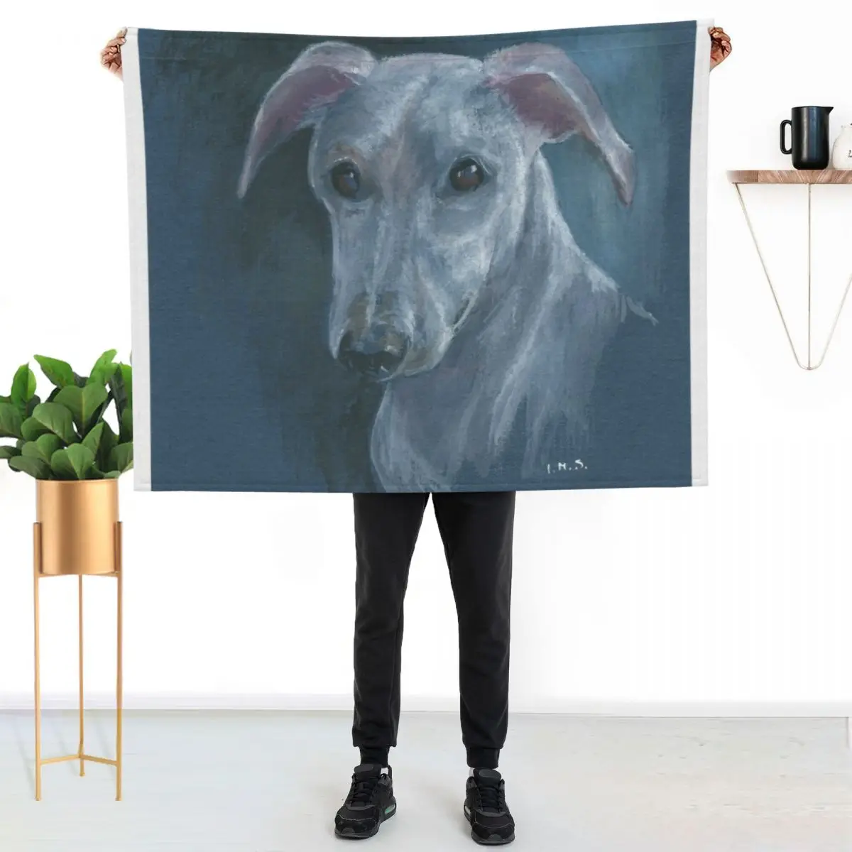 Whippet Throw Blanket Large Soft Big Custom Loose bed plaid for sofa Blankets