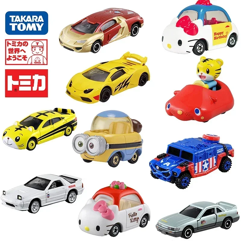 Original Takara Tomy Tomica Alloy Car Model Transformers Toys Action Figure Transformers Robot Hello Kitty Car Toys for Children