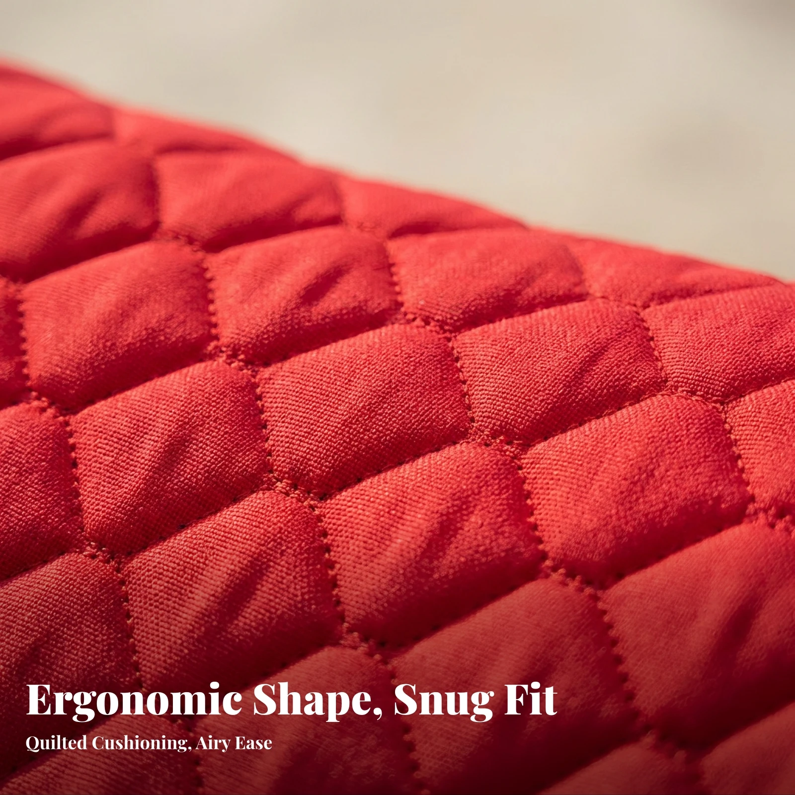Quilted Saddle Pad Anatomically Shaped Contoured Saddle Pad Tack Comfortable Stable for Horse Riders, Daily Schooling