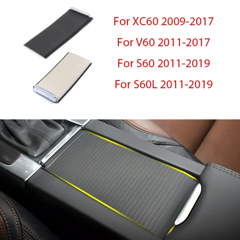 

Central armrest water cup holder pull curtain rolling shutter cover plate For Volvo S60 V60 XC60 39868873