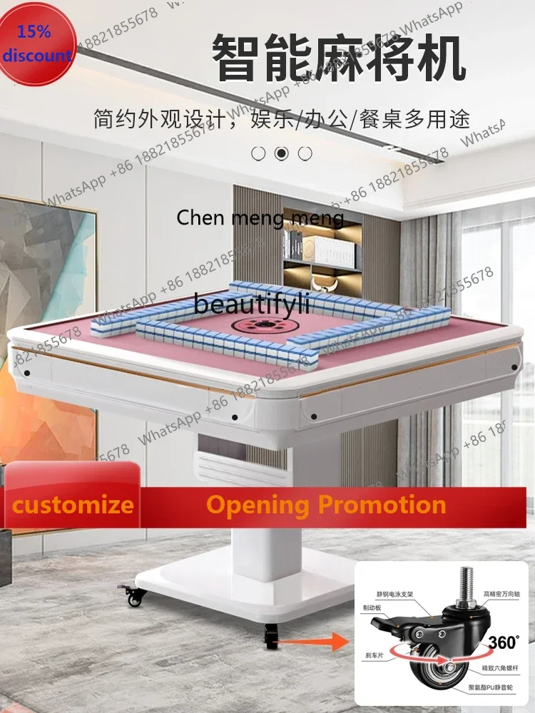 S7486 ss Mahjong Machine Automatic Household Foldable Dining Table Dual-Use Automatic Mahjong Table