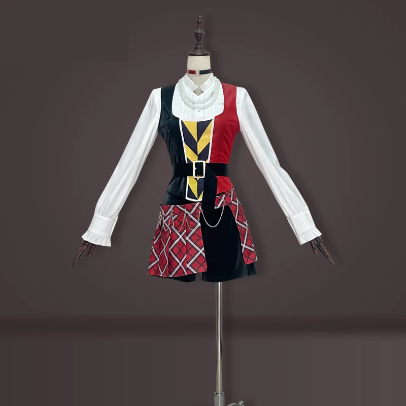 Kostum Cosplay Game Twisted Riddle Pakaian Impian Riddle Sepatu Wig Permainan Peran Riddle Rosehearts untuk Pesta Hallowmas Dewasa