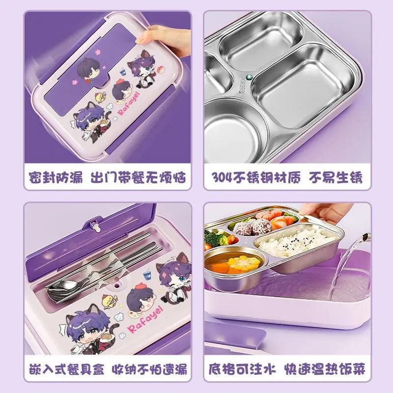 Love and Deepspace Stainless Steel Large Capacity Lunch Box Cute and Stylish Plastic Bento Box Gift for Men and Women Office view 4
