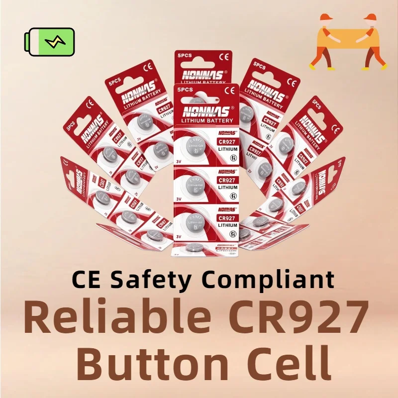 NDNNAS CR927 3V Low Self-Discharge Lithium Battery Multi Compatible For Quartz Watch Vehicle Key Electronic Remotes 2-50PCS