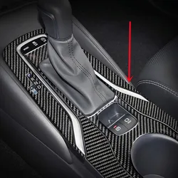 Carbon Fiber Car Interior Cup Holder Panel Gear Shift Panel Cover Trim Decal Sticker For Toyota Corolla 19 Car Inner Accessories