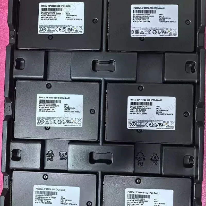 جديد PM983A /PM983 960G U.2 PCIE3.0 محرك الحالة الصلبة الأصلي من فئة المؤسسات MZQLB960HBJR-00W07 SSD #2