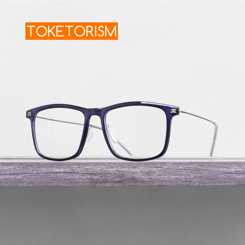 Toketorism Ultra Light Square Glasses For Women Men's Anti Blue Eyeglasses Quality Optical Frames