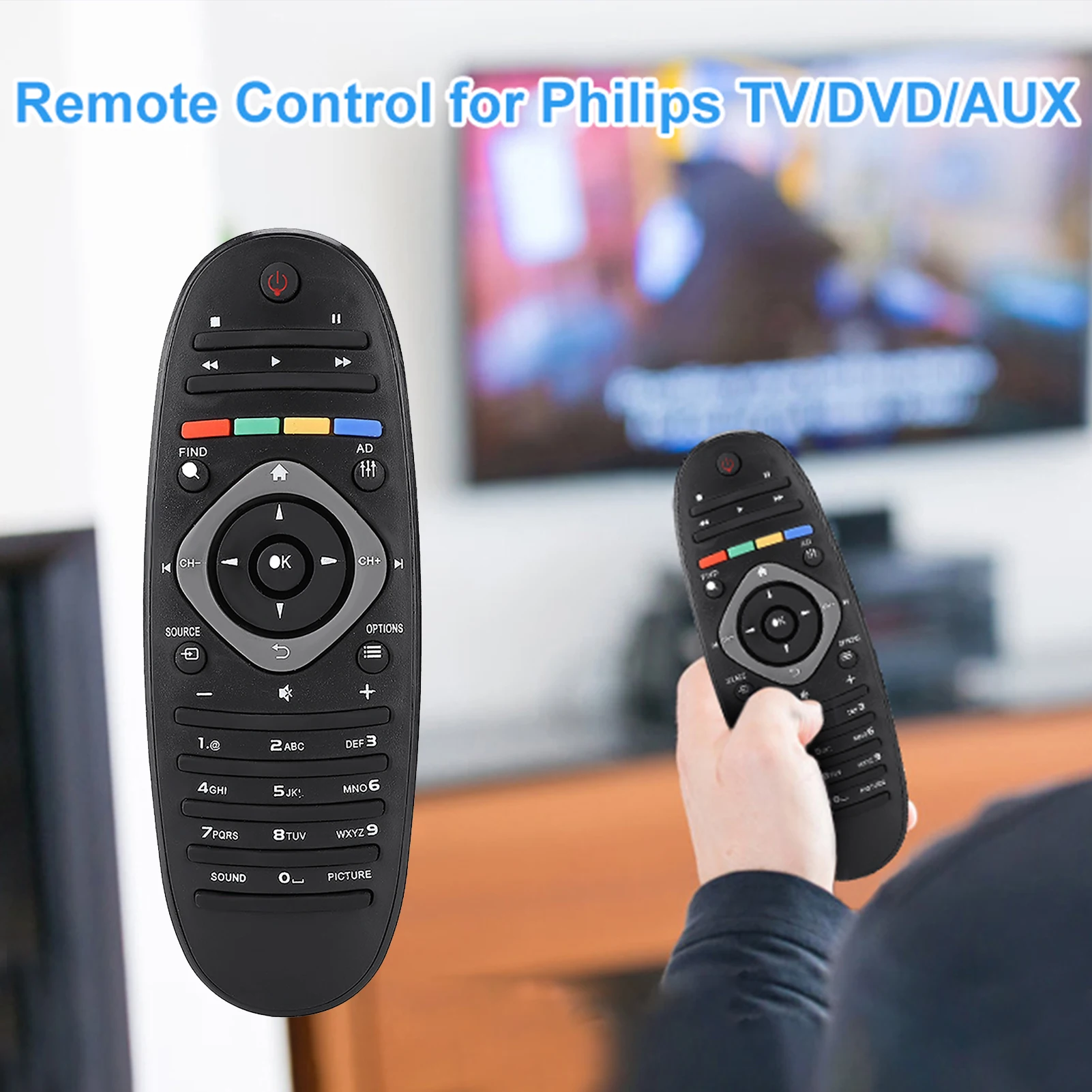 Controle remoto para philips tv controle remoto substituição tv controle remoto controlador para philips tv