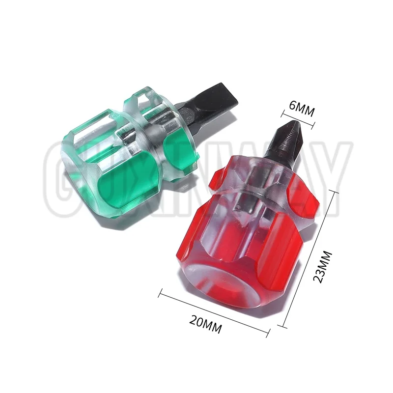 1pcs Radish Head Pin Board Screwdriver Repair Sewing Tool Mini Portable Transparent Handle Metal Screwdriver