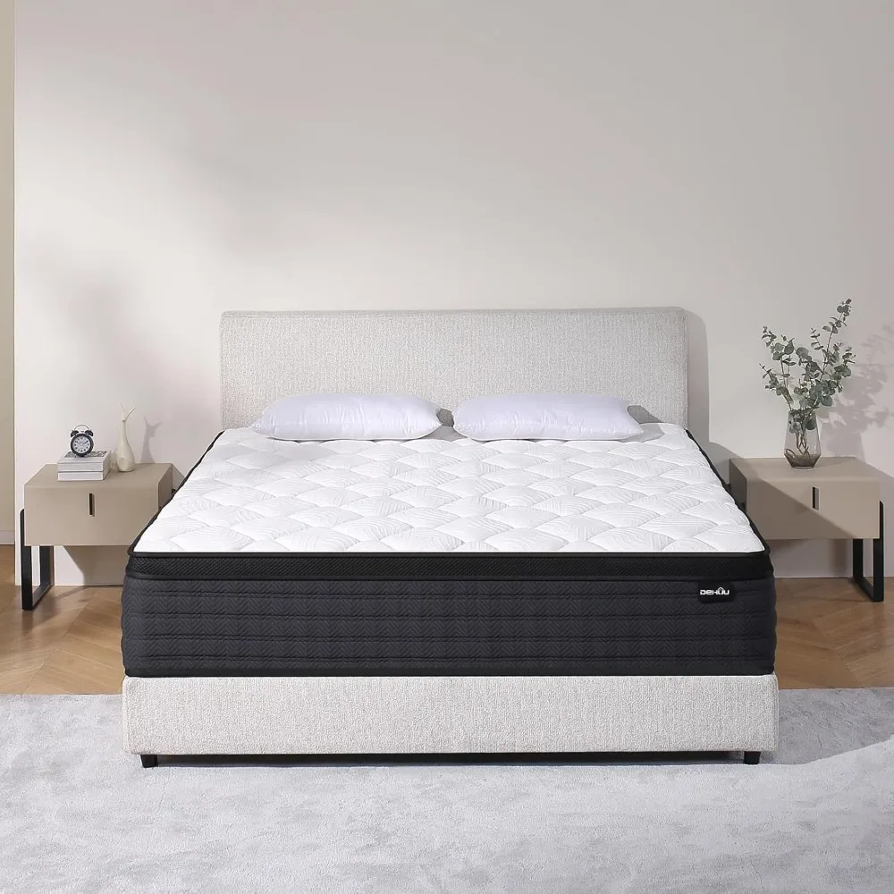 

Twin Size Mattress, 10 Inches Hybrid Memory Foam Twin Mattress in a Box, Pressure Relief, Medium, CertiPUR-US
