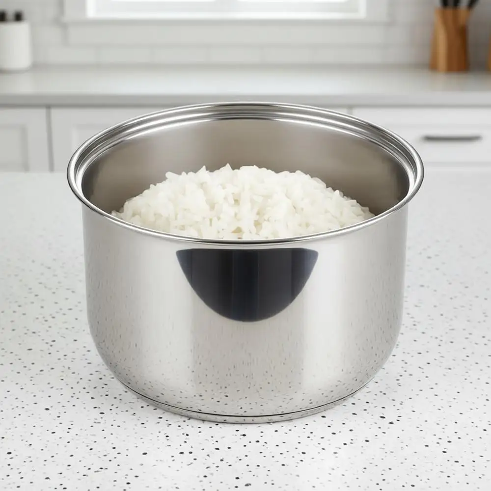 

Сменная кастрюля для моделей ARC, из нержавеющей стали, с антипригарным покрытием, прочная, обеспечивает равномерный нагрев, идеально подходит для приготовления риса.