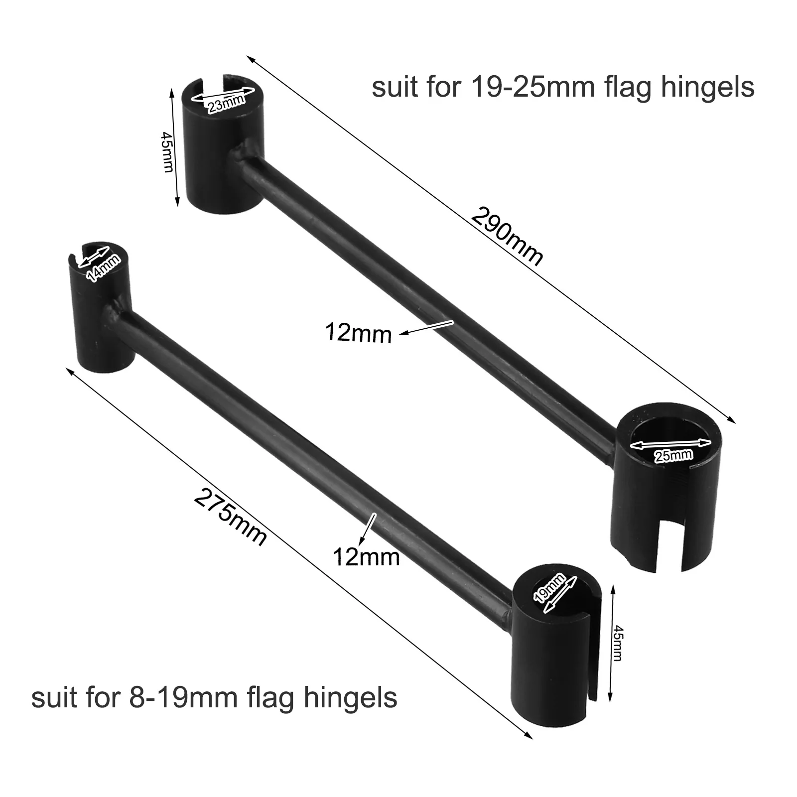 

Универсальный регулируемый ключ для выравнивания зазоров в различных типах дверей со стандартными петлями типа «флаг»