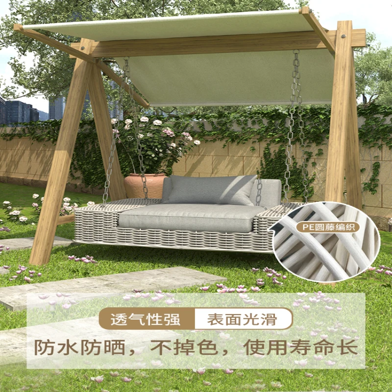 Outdoor swing courtyard hammock garden lazy double rocking chair outdoor terrace home outdoor balcony hanging chair cradle