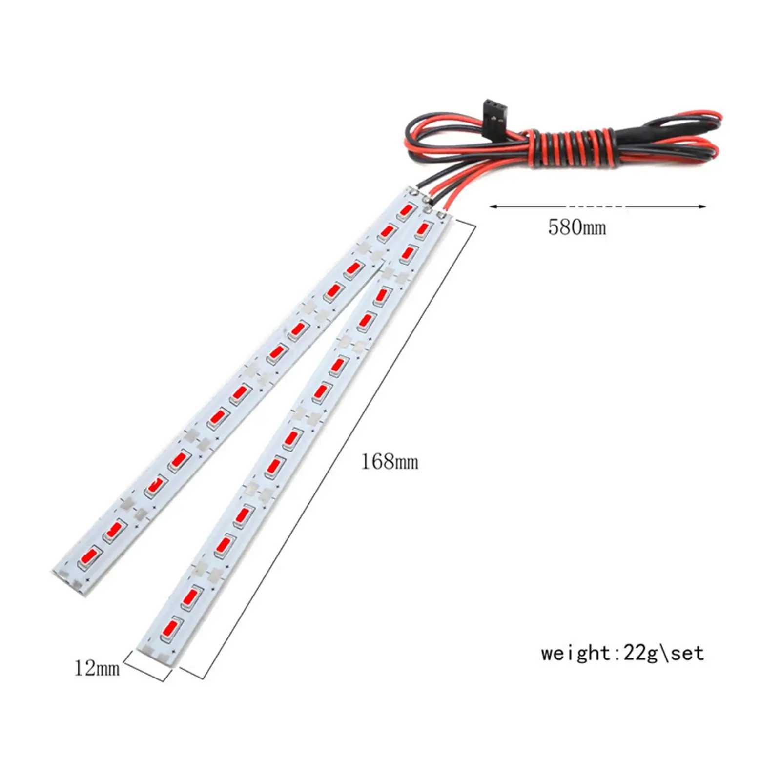 RC Car Chassis Light Aluminum LED Strips Light Replacement Accessory For 110 18 Electric RC Crawler Rc Car Accessory