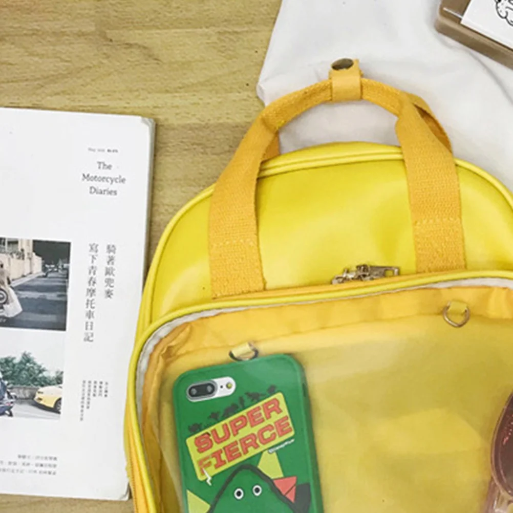 Candy Color Backpack Fashionable School Backpack for Girls Students Office Ladies Large Compartment Keys Phone Lipstick